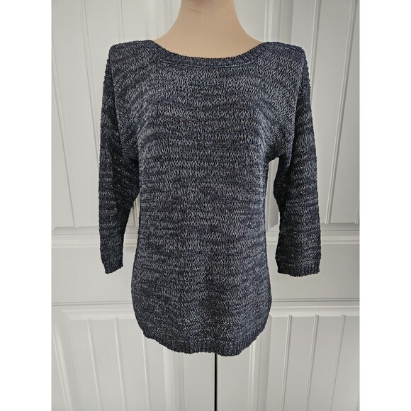 Jones New York Blue Gray Knit Sweater S - Picture 1 of 8